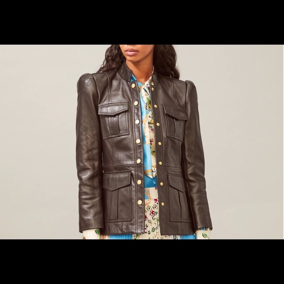 NWT Tory Burch Sargent Pepper Leather Jacket